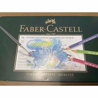 ファーバーカステル(FABER-CASTELL)の ファーバーカステル/FABER CASTELL 水彩色鉛筆 36色 (缶入)(色鉛筆)