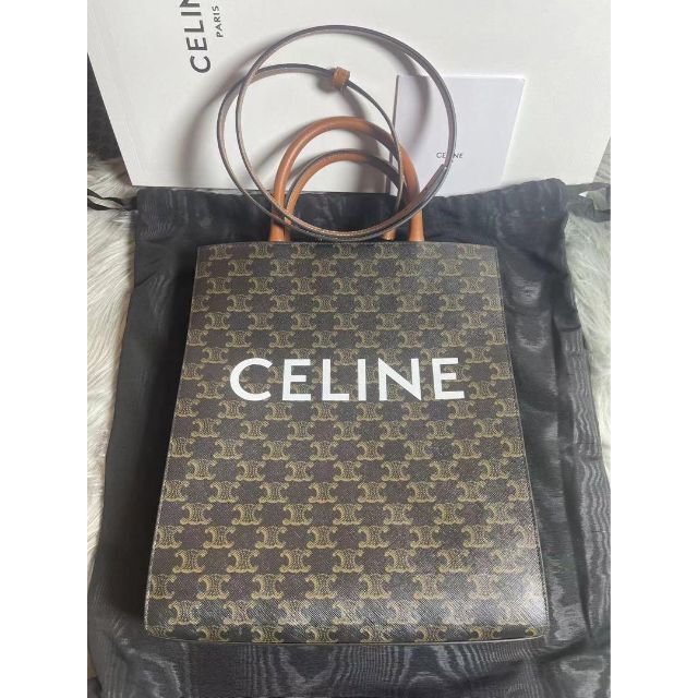 濃いピンク系統 未使用 CELINE セリーヌ トリオンフ スモール