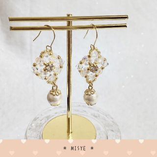 ハンドメイドアクセサリー ピアス✨ダイアモンドピアス✨クリスタル(ピアス)