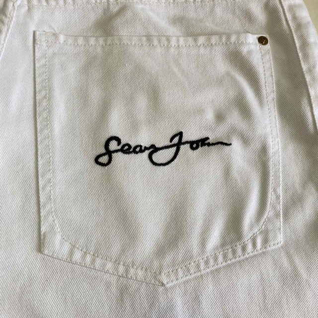 Sean John - 希少 ショーンジョン ホワイトデニム バギーショーツ 刺繍