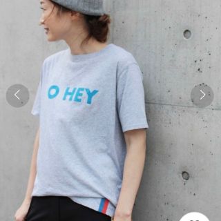 ドゥーズィエムクラス(DEUXIEME CLASSE)の●ドゥーズィエムクラス●KULE   O HEY 半袖Tシャツ　コットン　グレー(Tシャツ(半袖/袖なし))