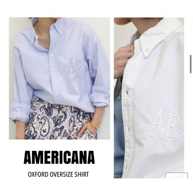 L'Appartement DEUXIEME CLASSE(アパルトモンドゥーズィエムクラス)のアメリカーナOxford Oversize Shirt  アパルトモン レディースのトップス(シャツ/ブラウス(長袖/七分))の商品写真