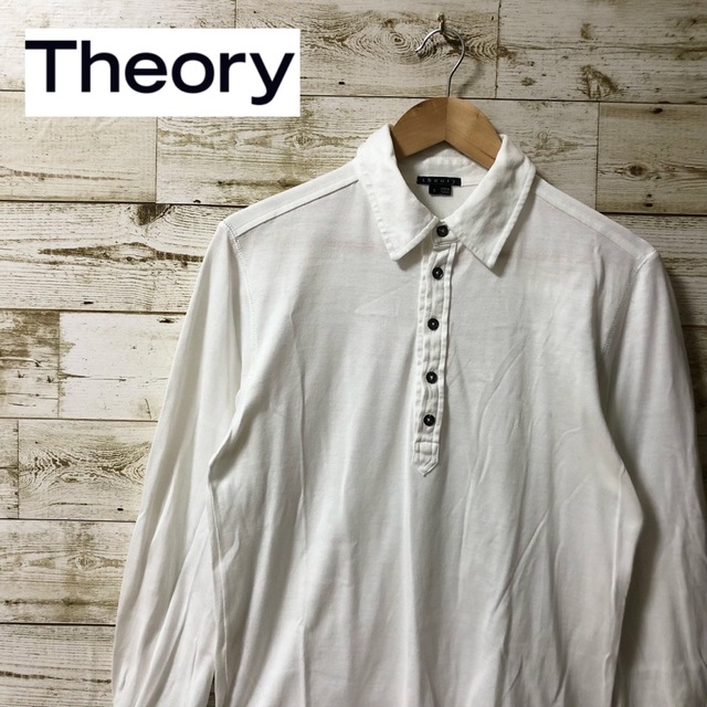 theory(セオリー)のセオリー　Theory 半袖　ポロシャツ　白 メンズのトップス(ポロシャツ)の商品写真