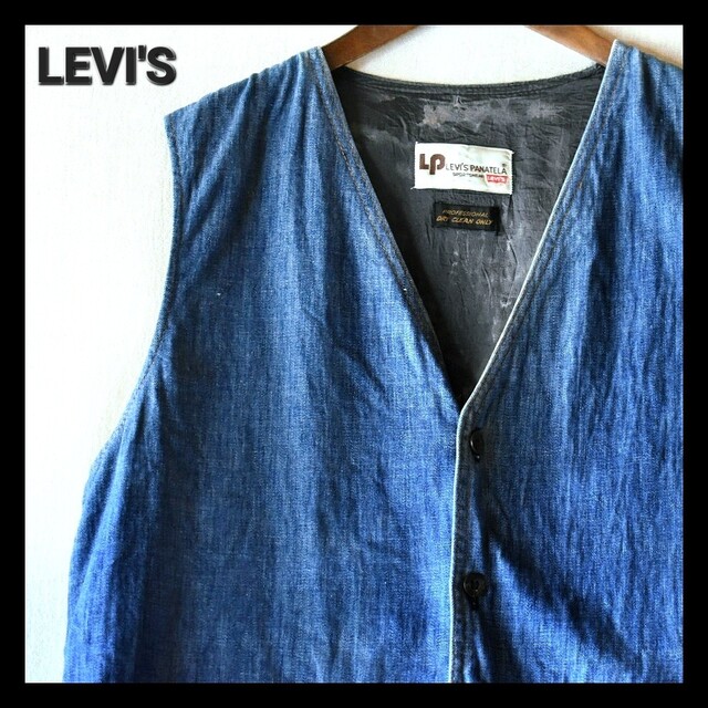 Levi's - 古着★ヴィンテージリーバイス レトロ アメカジ インディゴブルー デニムベストの通販 by Arabesque｜リーバイスならラクマ