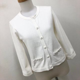 ブルーレーベルクレストブリッジ(BLUE LABEL CRESTBRIDGE)のBLUE LABEL CRESTBRIDGE 薄手ニットカーディガン 38小さめ(カーディガン)