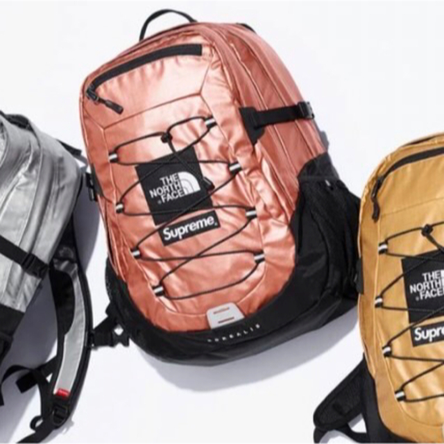 supreme the north face backpack ローズゴールド