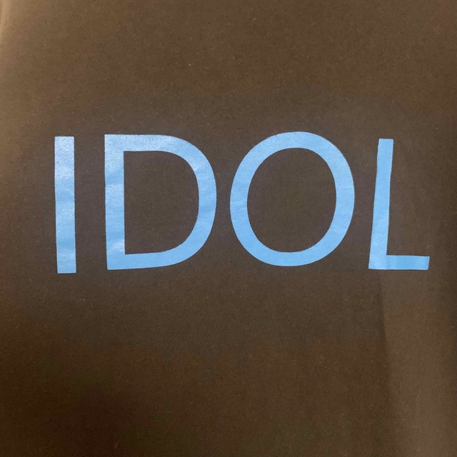 【最終出品値下げ】 BiSH IDOL Tシャツ 青文字　Mサイズ エンタメ/ホビーのタレントグッズ(ミュージシャン)の商品写真