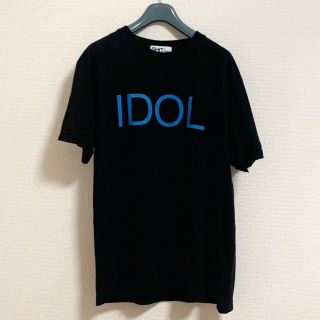 【最終出品値下げ】 BiSH IDOL Tシャツ 青文字　Mサイズ(ミュージシャン)