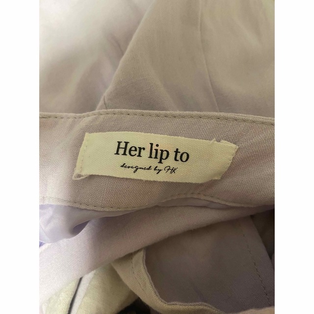 Her lip to(ハーリップトゥ)のher lip to  Deep Back Robbon Dress レディースのワンピース(ロングワンピース/マキシワンピース)の商品写真