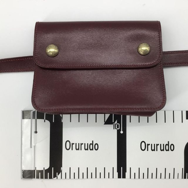 シルバーピーチ エルメス ポシェットグリーン クシュベル ウエスト