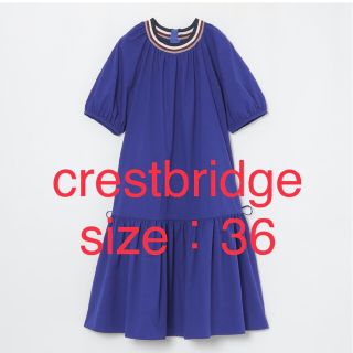 ブルーレーベルクレストブリッジ(BLUE LABEL CRESTBRIDGE)のBLUR LABEL crestbridgeレインドレス　size：36(ひざ丈ワンピース)