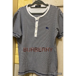 バーバリー(BURBERRY)のBURBERRY BLACK LABEL 3 メンズ ボーダーTシャツLサイズ (Tシャツ/カットソー(半袖/袖なし))