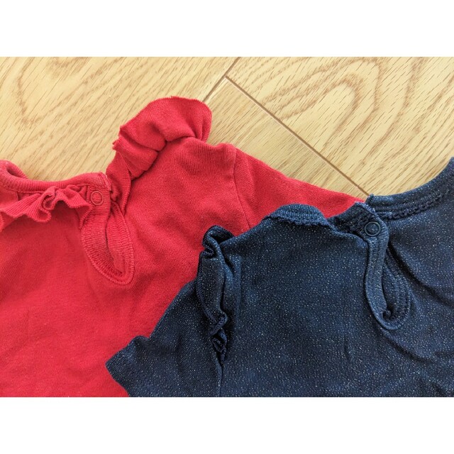 PETIT BATEAU(プチバトー)のプチバトー　12m74cm Tシャツ　2枚セット キッズ/ベビー/マタニティのベビー服(~85cm)(Ｔシャツ)の商品写真