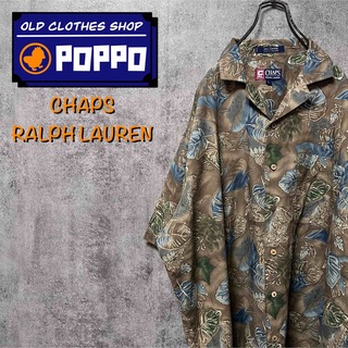 ラルフローレン(Ralph Lauren)のチャップスラルフローレン☆ボタニカル柄半袖総柄アロハオープンカラーシャツ 90s(シャツ)