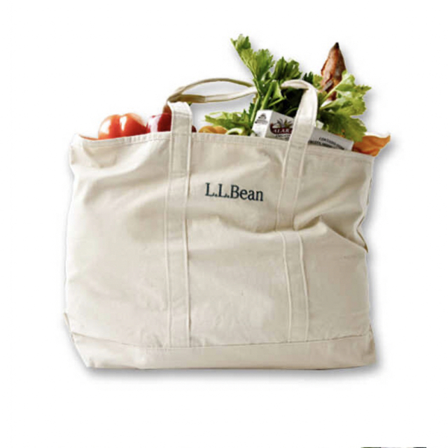 L.L.Bean(エルエルビーン)の【LLビーン】新品・未使用⭐︎グローサリー・トート⭐︎アーモンドベージュ レディースのバッグ(トートバッグ)の商品写真
