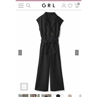 GRL - リボンベルト付きテーラードオールインワンmサイズの通販