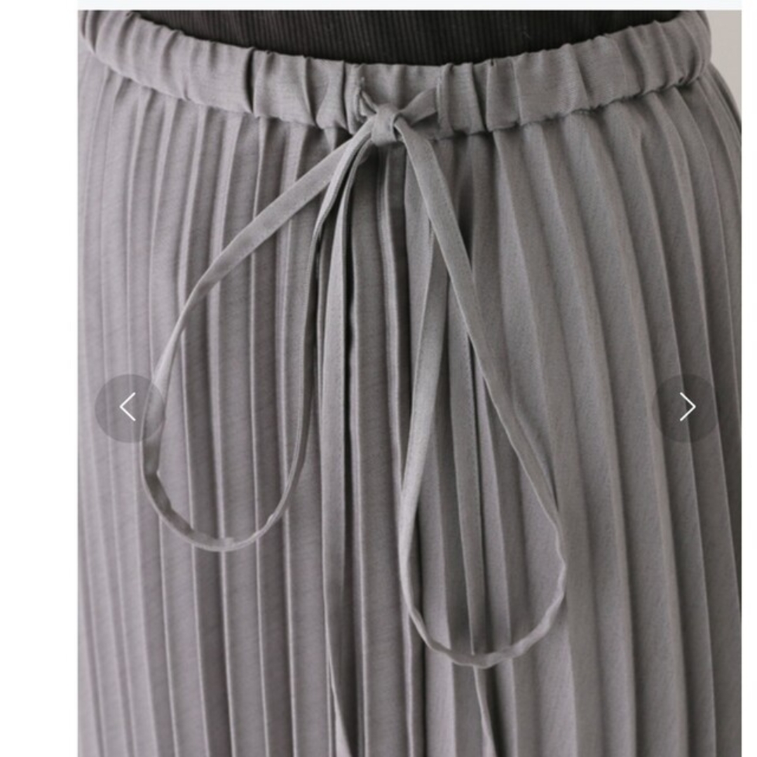 IENA(イエナ)のタグ付き・新品　イエナ ライトツイルプリーツスカート 36 グレー レディースのスカート(ロングスカート)の商品写真