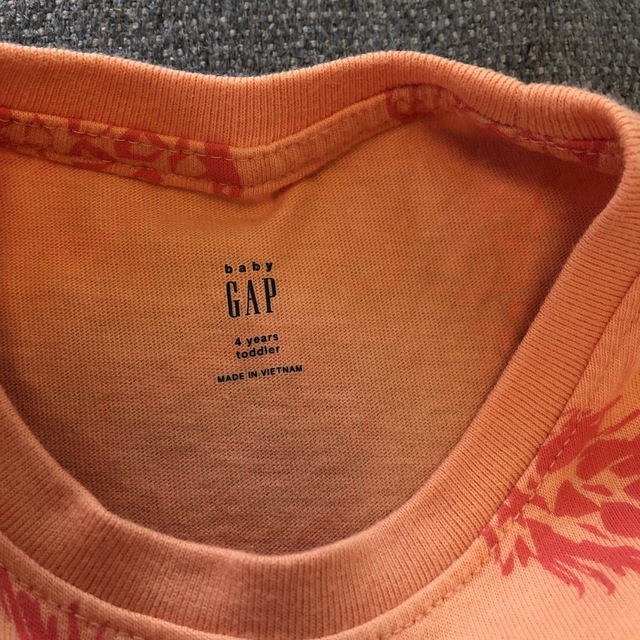 babyGAP(ベビーギャップ)のGAP パイナップル柄　Tシャツ　105 キッズ/ベビー/マタニティのキッズ服男の子用(90cm~)(Tシャツ/カットソー)の商品写真