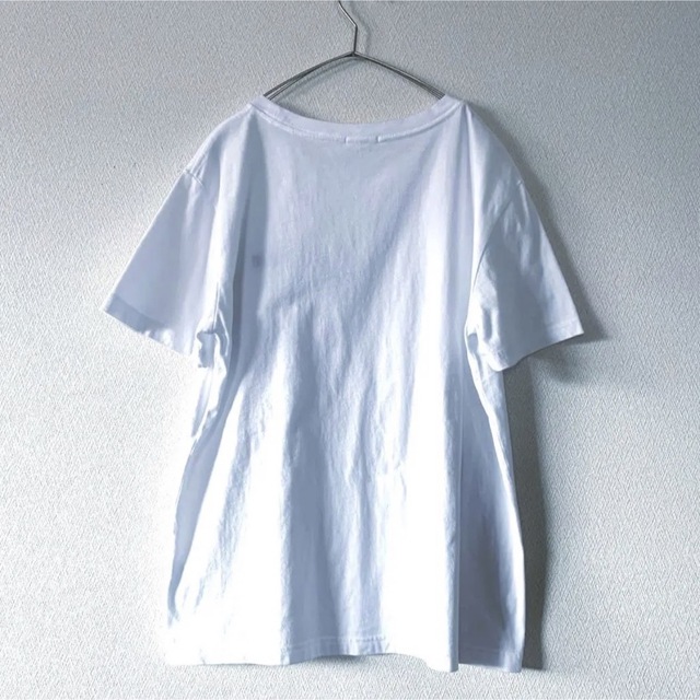 GU(ジーユー)のGU ジーユー  刺繍Tシャツ コットン素材100% ホワイト XL メンズのトップス(Tシャツ/カットソー(半袖/袖なし))の商品写真