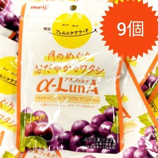 明治 フェムニケアフード α-LunAグミ ぶどう風味 45g×9個(コラーゲン)