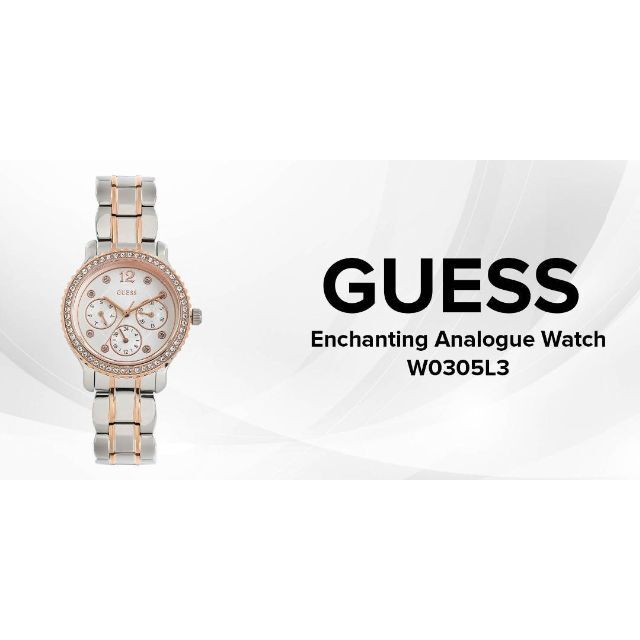 GUESS(ゲス)のGuess ユニセックス クォーツ シルバー 腕時計 W0305L3 メンズの時計(腕時計(アナログ))の商品写真