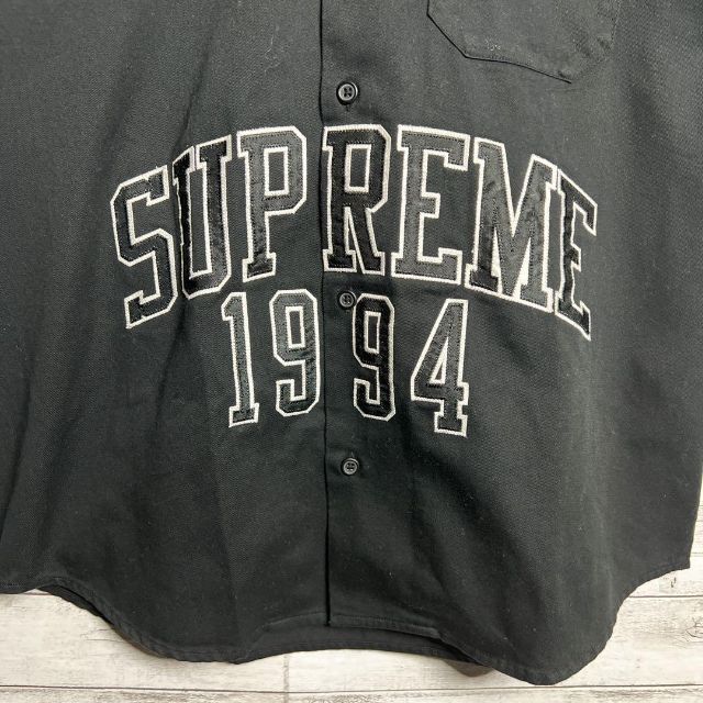 Supreme - 【入手困難!!】シュプリーム ✈︎刺繍 半袖シャツ ゆるだぼ