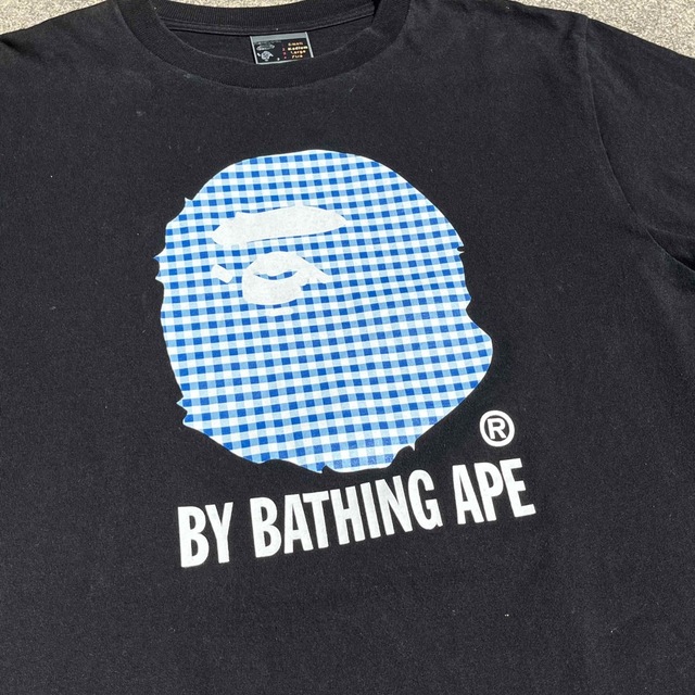 A BATHING APE - A BATHING APE 90s初期タグ ギンガムチェック ヘッド