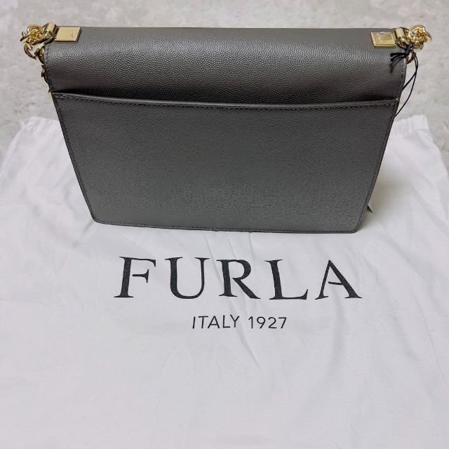 新品】FURLA フルラ 2way ミミ チェーンショルダーバッグ グレー | www