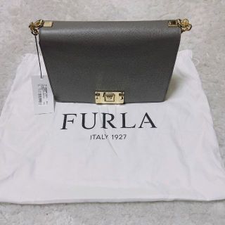 【新品】FURULA チェーン ショルダーバッグ 黒 2way