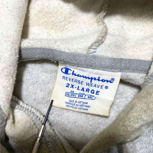 Champion(チャンピオン)の古着 チャンピオン　リバースウィーブ　ビッグサイズ　ロゴ　ゆるだぼ ビンテージ メンズのトップス(パーカー)の商品写真