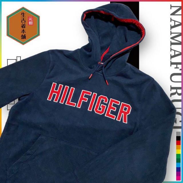 TOMMY HILFIGER(トミーヒルフィガー)の古着 TOMMY 90s トミー　ヒルフィガー　デカロゴ　フリース ビンテージ メンズのトップス(パーカー)の商品写真