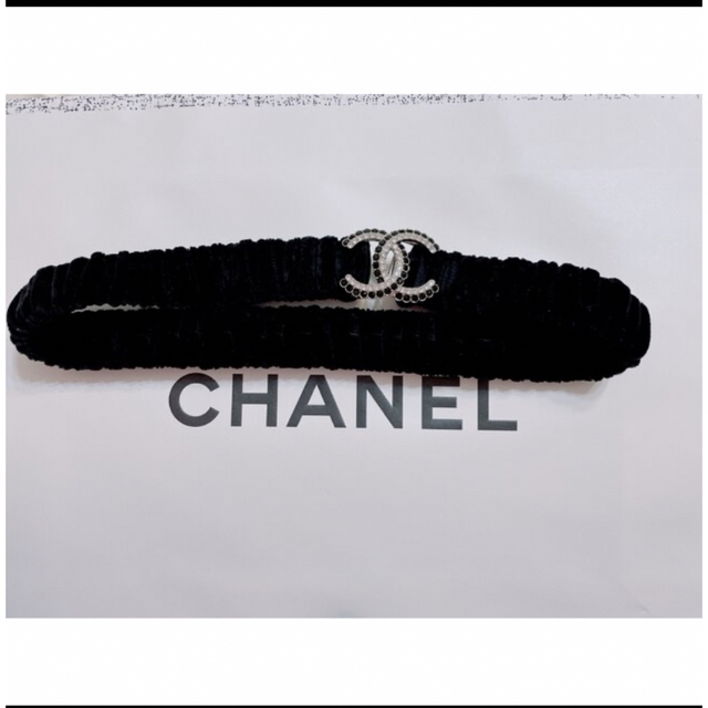 CHANEL シャネル　ベルベット　ベルト　ベロア　ブラック　ココマーク　新品