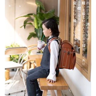 ランドセル 6年保証 おまけ付き ヴィンテージ風&刺繍 男の子 キャメル
