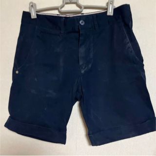 ザラ(ZARA)のZARA ハーフパンツ　ネイビー(ショートパンツ)