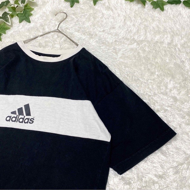 Tシャツ　adidas ゲームシャツ　アディダス　デカロゴ　　ストリート