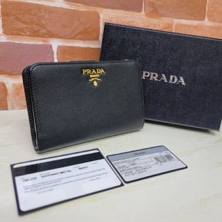 PRADA - 美品PRADA☆鑑定済☆サフィアーノ 1ML225 黒 ブラック プラダ