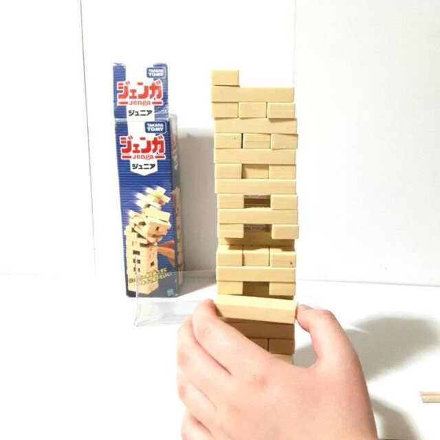 ☆★『コンパクト ミニジェンガ 【JENGA-junior】』１８×５.５㎝ キッズ/ベビー/マタニティのおもちゃ(知育玩具)の商品写真