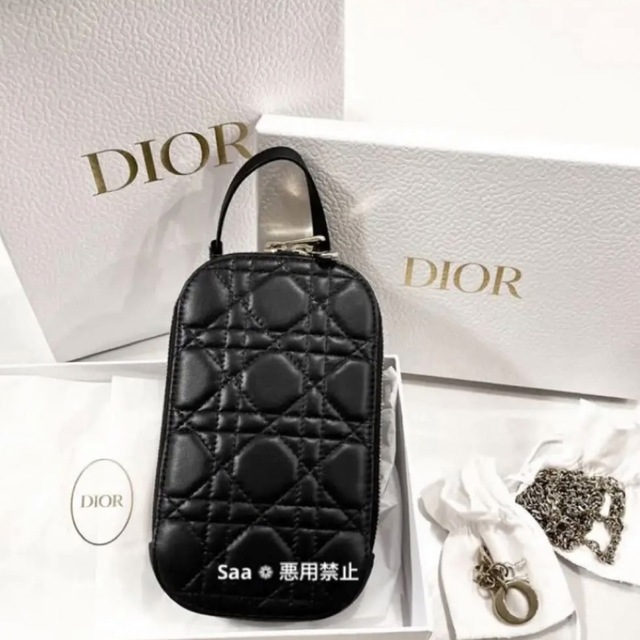 【極美品】Dior スマホ ショルダー レディディオール フォンホルダー
