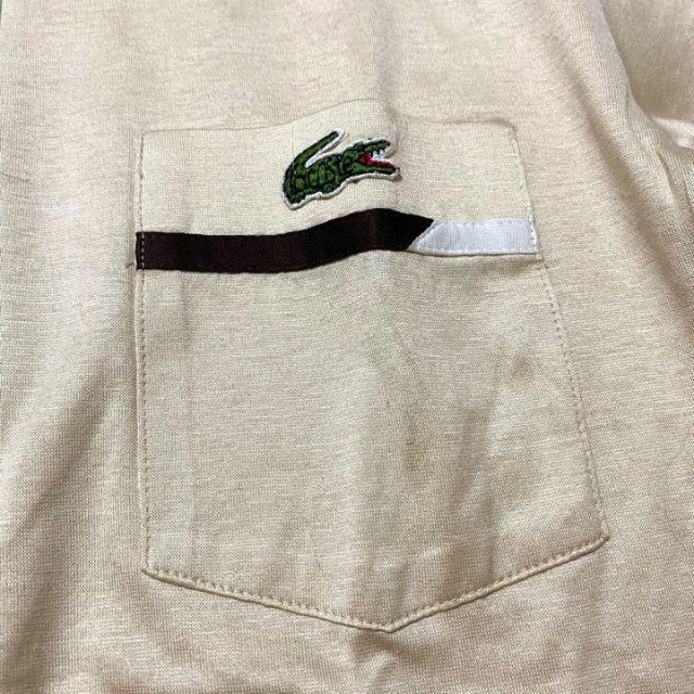 LACOSTE(ラコステ)の古着 LACOSTE 90s  ラコステ　ワニ　ワンポイント　長袖　ポロシャツ メンズのトップス(ポロシャツ)の商品写真