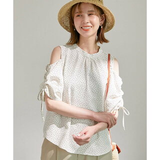 ロペピクニック(Rope' Picnic)の【ホワイト系（11）】洗える/袖2WAYドットブラウス(シャツ/ブラウス(長袖/七分))