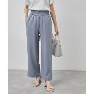 ロペピクニック(Rope' Picnic)の【ブルー（44）】Powder Twill Stretch ワイドパンツ(その他)