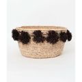 【BLACK】Indego Africa Black Pom Basket