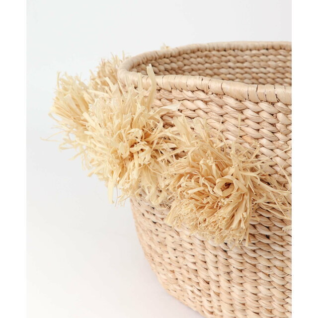 URBAN RESEARCH(アーバンリサーチ)の【NATURAL】【one】Indego Africa Natural Pom Basket インテリア/住まい/日用品のインテリア/住まい/日用品 その他(その他)の商品写真