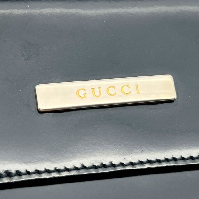 Gucci(グッチ)の★超美品★ GUCCI グッチ 長財布 エナメル 黒 レディースのファッション小物(財布)の商品写真