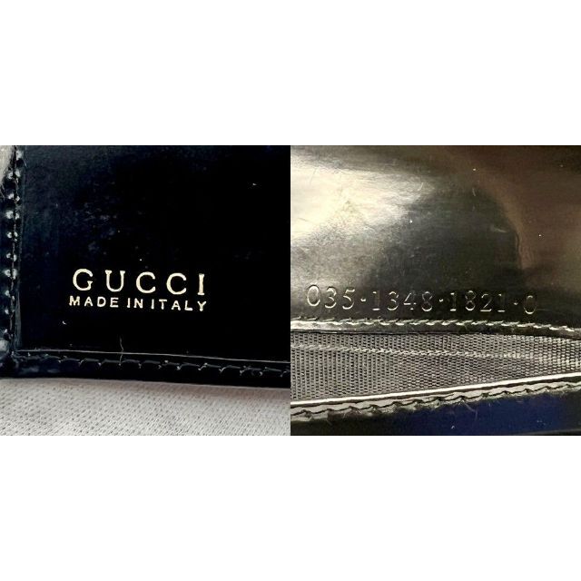 Gucci(グッチ)の★超美品★ GUCCI グッチ 長財布 エナメル 黒 レディースのファッション小物(財布)の商品写真