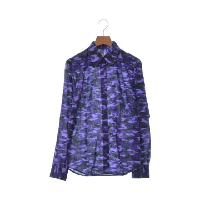 DRIES VAN NOTEN ブラウス 34(XXS位) 紫x黒等(総柄) | wic-capital.net
