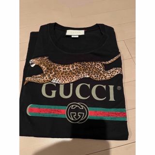 グッチ(Gucci)のサクラ様お取り置きGUCCI美品オーバーTシャツ黒(Tシャツ/カットソー(半袖/袖なし))