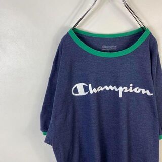 チャンピオン(Champion)のC818 チャンピオン　ビッグプリント　プリントロゴ　L 半袖Tシャツ(Tシャツ/カットソー(半袖/袖なし))