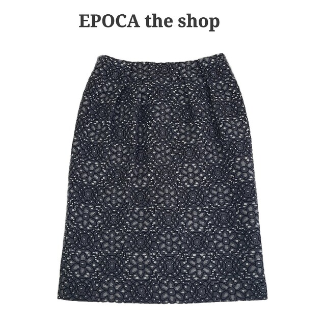 EPOCA THE SHOP(エポカザショップ)の美品 epoca the shop フラワー刺繍スカート レディースのワンピース(ひざ丈ワンピース)の商品写真
