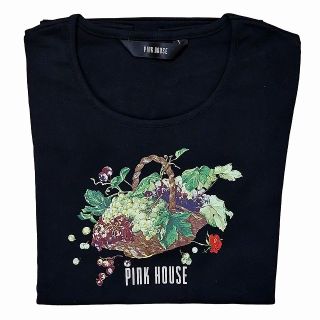 ピンクハウス(PINK HOUSE)のピンクハウス タグ付 ハーベストドロッププリントカットソー 半袖 Tシャツ ロゴ(カットソー(半袖/袖なし))